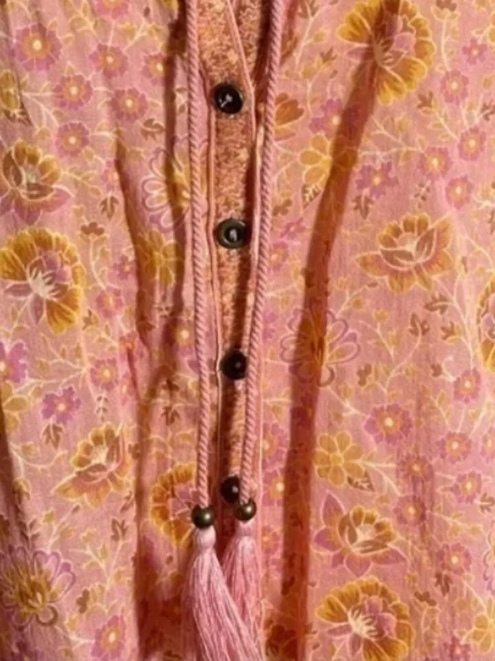 SOLD!! Spell & The Gypsy Sundown Blouse Apricot Medium
